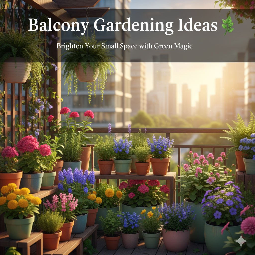 You are currently viewing Balcony Gardening Ideas: Create a Lush Green Space in Small Areas